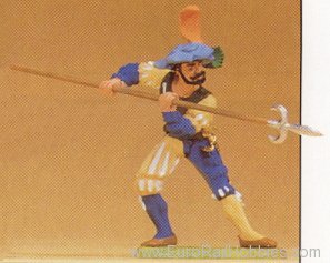Preiser 52311 Soldiers 1:25 -- Mercenary w/Pike #2
