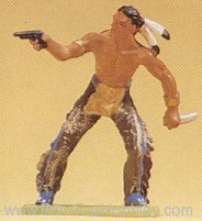 Preiser 54606 Indian with gun & knife 