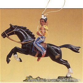 Preiser 54652 Indian on horse w/rope 