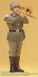 Preiser 56033 Soldiers 1:25 -- Musician Standing w/Trombone