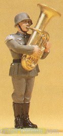 Preiser 56042 Soldiers 1:25 -- Musician Standing w/Euphoniu