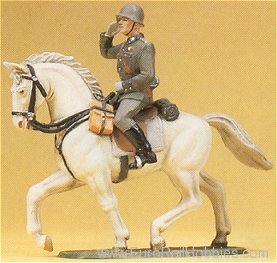 Preiser 56050 Soldiers 1:25 -- Officer Riding Saluting