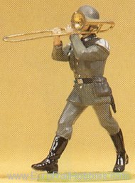 Preiser 56083 Soldiers 1:25 -- Muscian Marching w/Trombone
