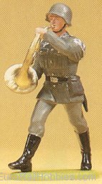 Preiser 56085 Soldiers 1:25 -- Musician Marching w/Bugle