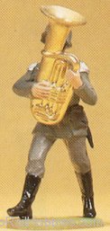 Preiser 56092 Soldiers 1:25 -- Musician Marching w/Euphoniu