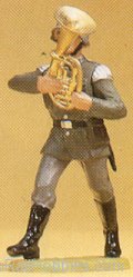 Preiser 56093 Soldiers 1:25 -- Musician Marching w/Horn