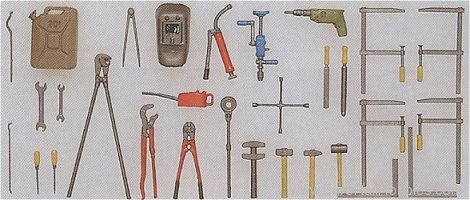 Preiser 57301 Hand Tools Kit 