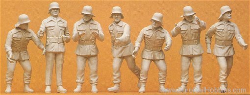 Preiser 57806 Gr firemen unptd 1:24