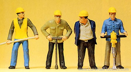 Preiser 63065 Track workers 1:32 