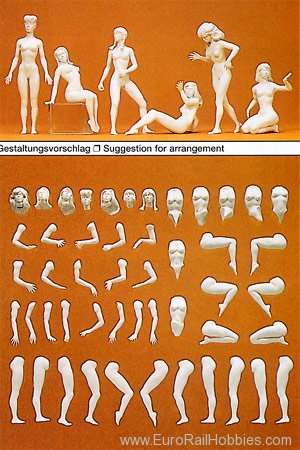 Preiser 63901 Fig Eve unptd 1:32 kit