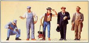 Preiser 65342 US track workers, conductor and hobos