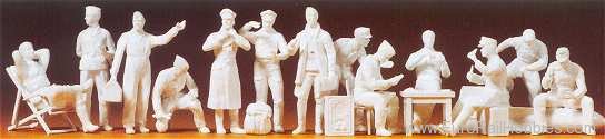 Preiser 67001 1/48 Scale Military Figures Unpainted -- Pilo