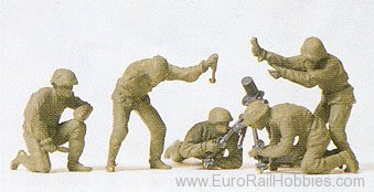 Preiser 72517 German Mortar & Crew, 1939-1945 - Blow Out!