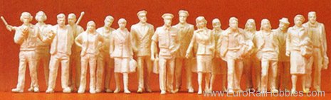 Preiser 72528 18 - Civil Airline personnel, travellers