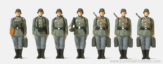 Preiser 72536 Infantry Rifleman with Mortar (unpainted)