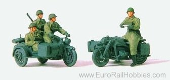 Preiser 72538 Kradschuetzen mounted KS750