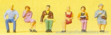 Preiser 75004 Pedestrians -- Seated Persons  1:120