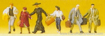 Preiser 75012 Passengers -- Hurrying 1:120 