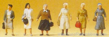 Preiser 75017 Pedestrians -- Females Walking  1:120