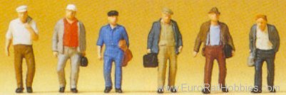 Preiser 75018 Pedestrians -- Males Walking  1:120