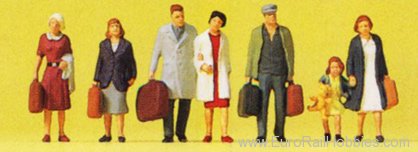 Preiser 75036 Walkng Travellers  1:120