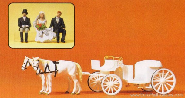 Preiser 75151 Wedding Coach, open  1:120