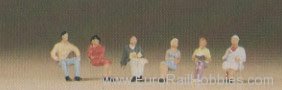 Preiser 79013 Pedestrians -- Sitting People #1 