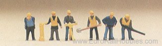 Preiser 79035 Railroad Personnel -- Track Maintenance 