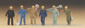Preiser 79096 Railroad Personnel -- Track Maintenance Worke