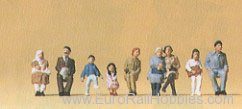 Preiser 79124 Passengers -- Seated Passengers Set #2 
