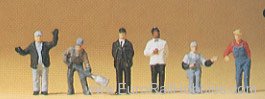 Preiser 79200 Railroad Personnel -- US Railroad Workers 