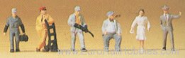 Preiser 79201 Railroad Personnel -- Railroad Workers and Tr