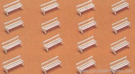 Preiser 79565 Park benches 