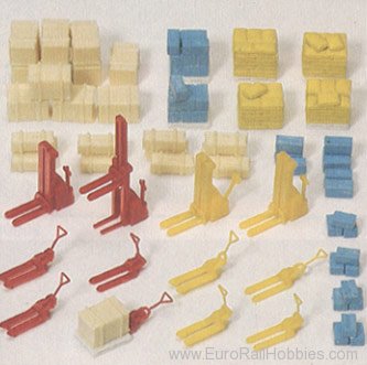 Preiser 79567 Pallet Jacks & Cargo Kit 