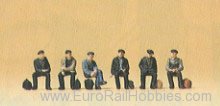 Preiser 88533 Travelers -- Seated Industrial Workers 