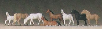 Preiser 88578 Animals -- Horses 