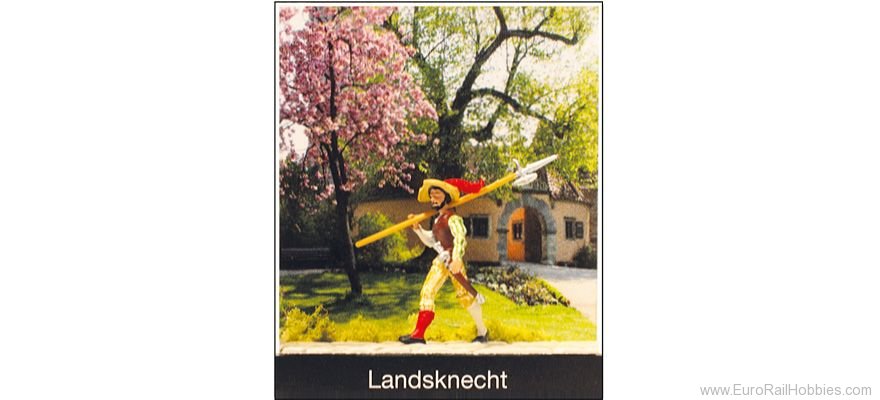 Preiser 99508 Landsknecht Soldier with halberd