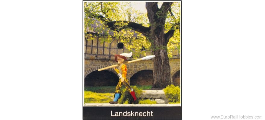 Preiser 99509 Landsknecht Soldier with halberd