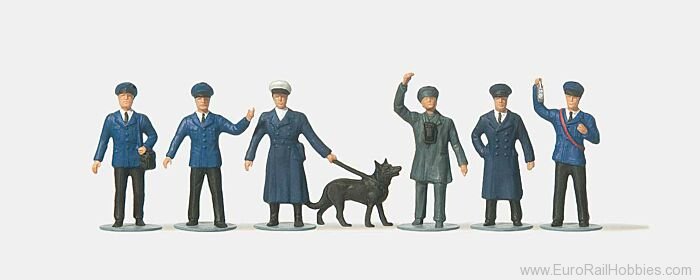 Preiser MER0210914 Merten German Railroad Staff w/Dog