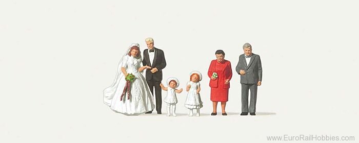 Preiser MER0212535 Merten Wedding - Couple, 2 Ring Bearer Childr