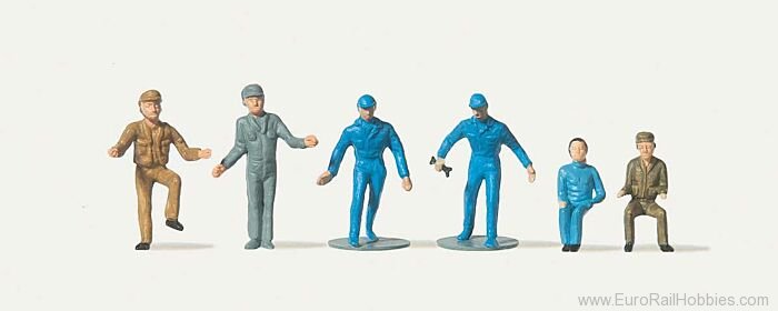 Preiser MER0215009 Merten Male Truckers and Mechanics - Economy 