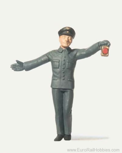 Preiser MER0240017 Merten German Railroad Shunter Waving Lantern