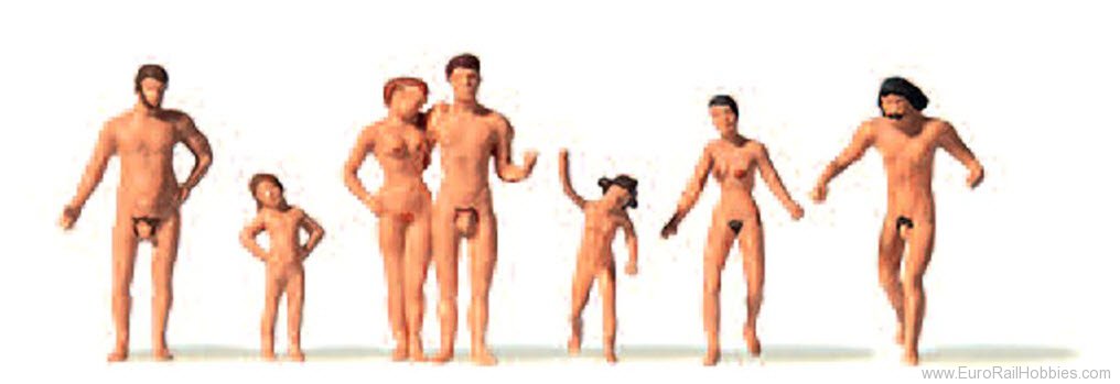Preiser MER0272580 Merten Family on Nude Beach