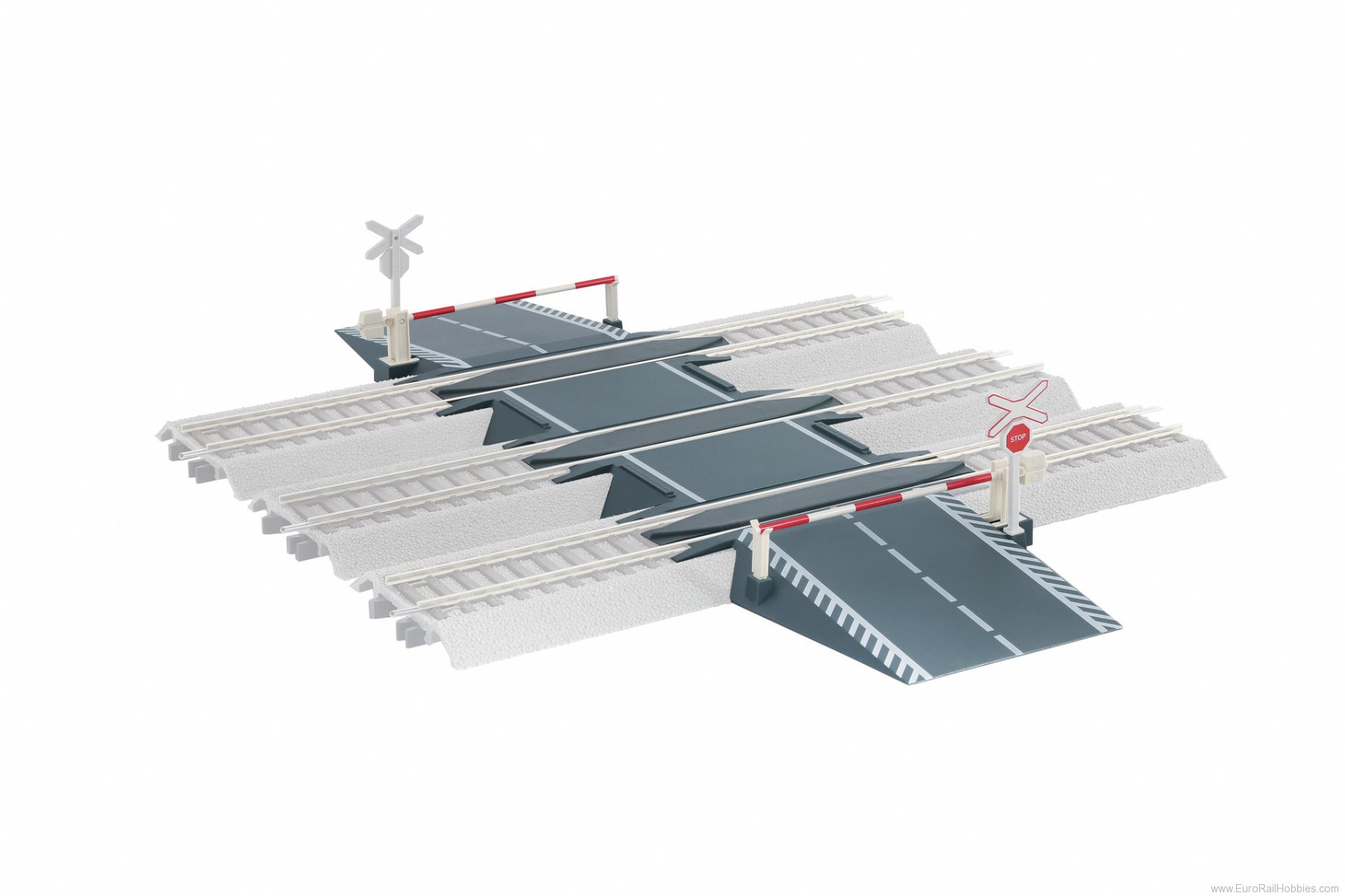 Roco 40022 Railway crossing (kit) for ROCO LINE with bed