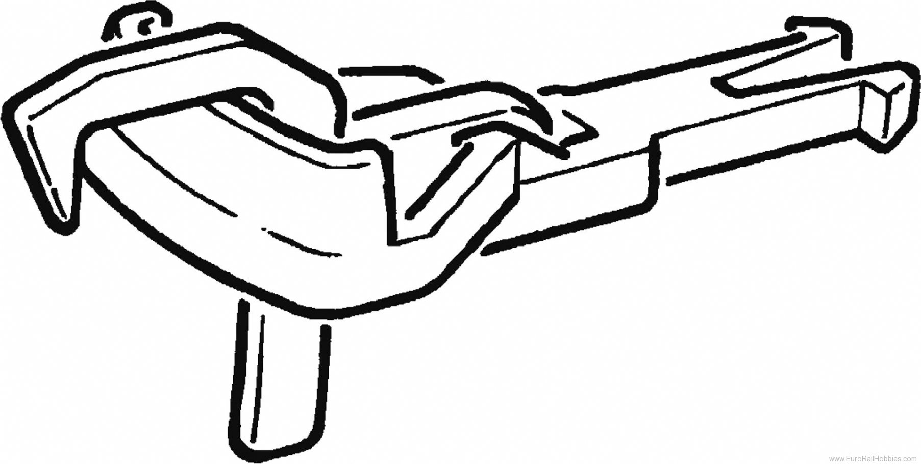 Roco 40244 Coupler for/Fleischmann freight cars