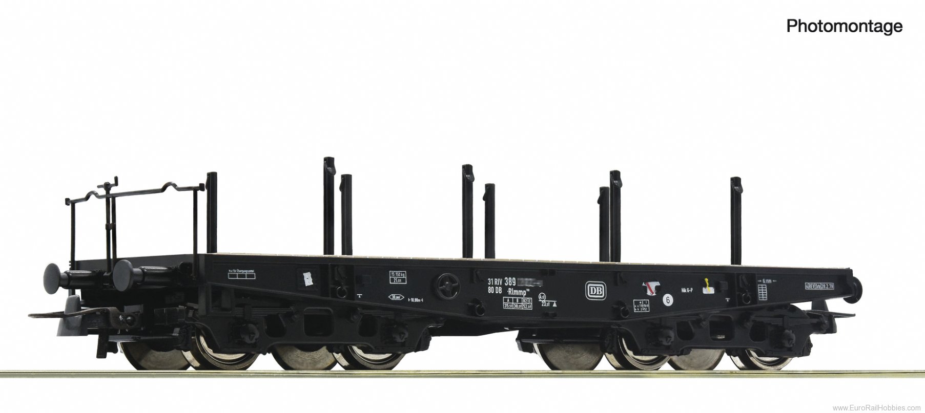 Roco 46380 DB Heavy Duty Flat Wagon