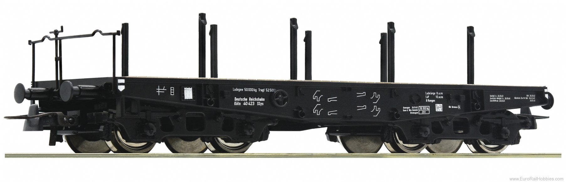 Roco 46385 Heavy duty flat wagon, DRG 