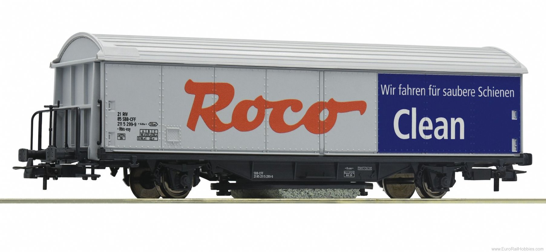 Roco 46400 H0 2-Axle Track Cleaning Car 