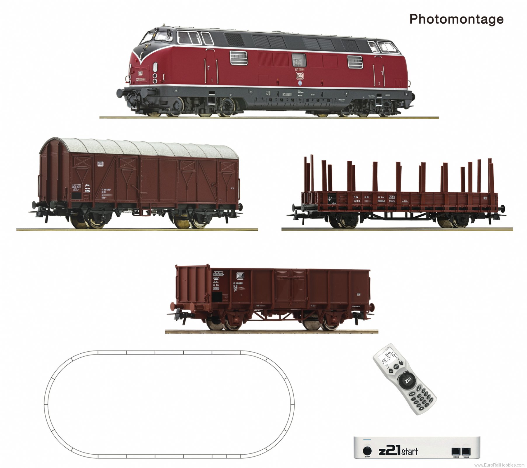 Roco 5110008 Roco z21 start digital set DB class 221 Diese