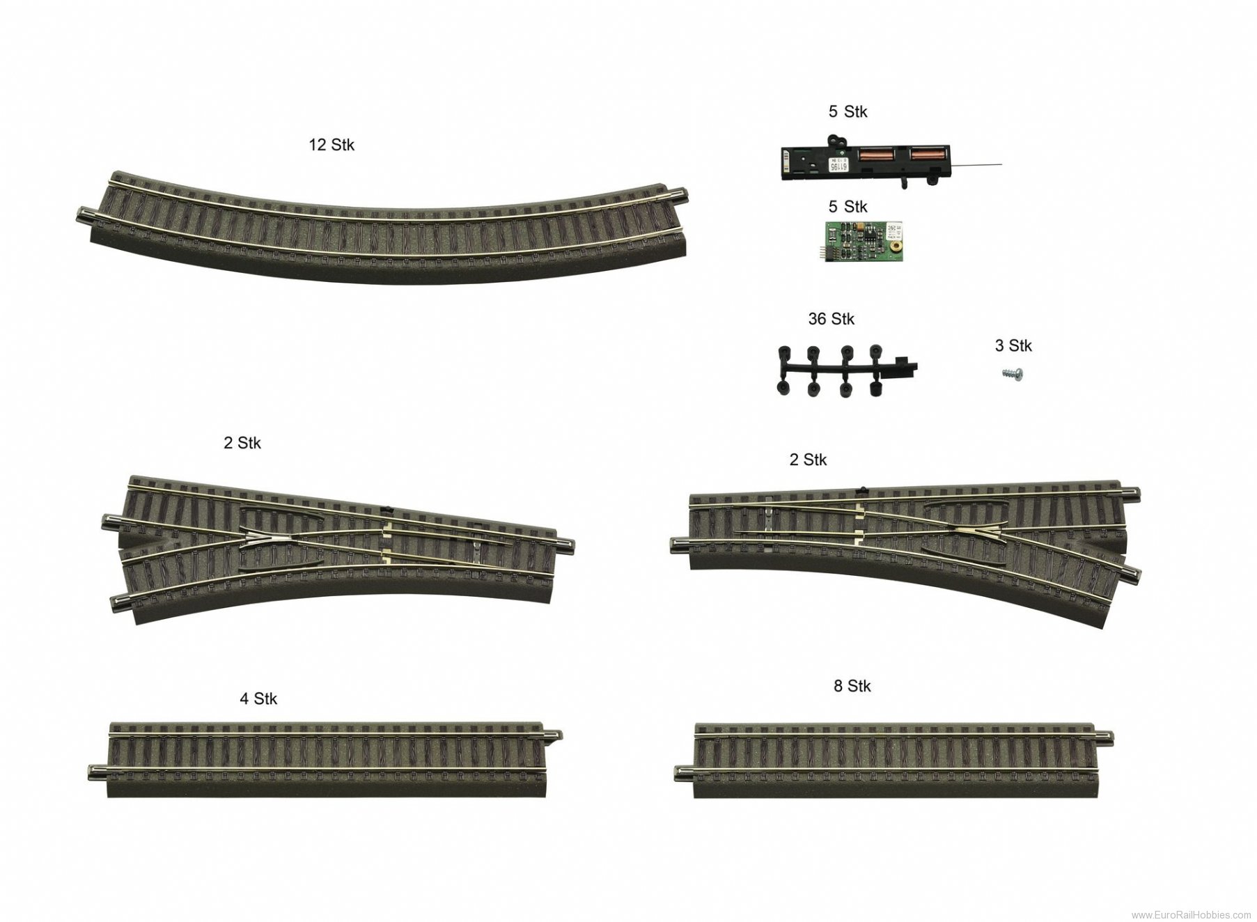 Roco 51250 Digital Track Extension Set (ideal for z21 DI